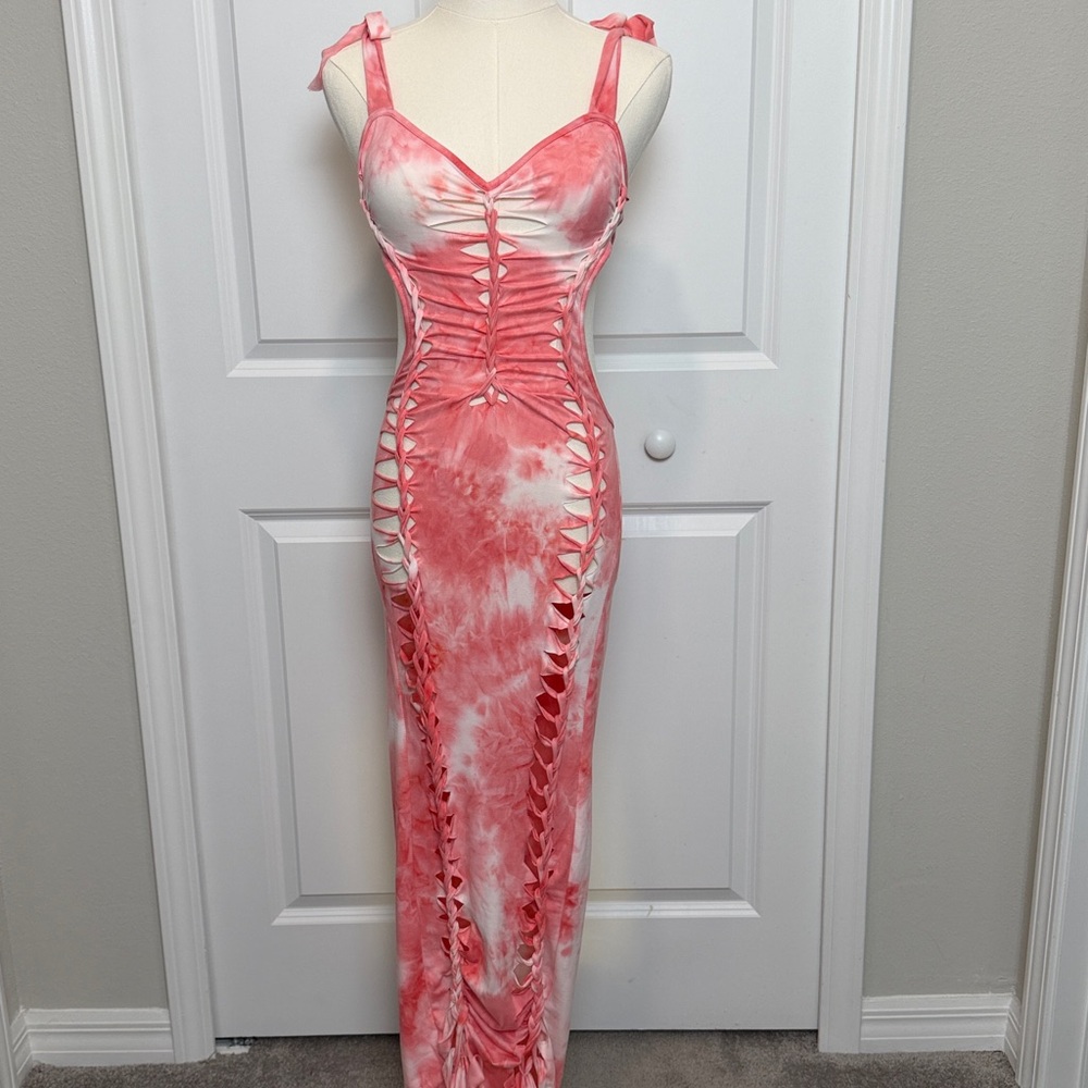 😍 Sexy Open-back Cutout Midi Dress Small